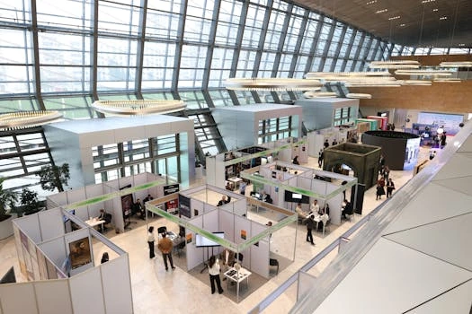 Professional business workspace